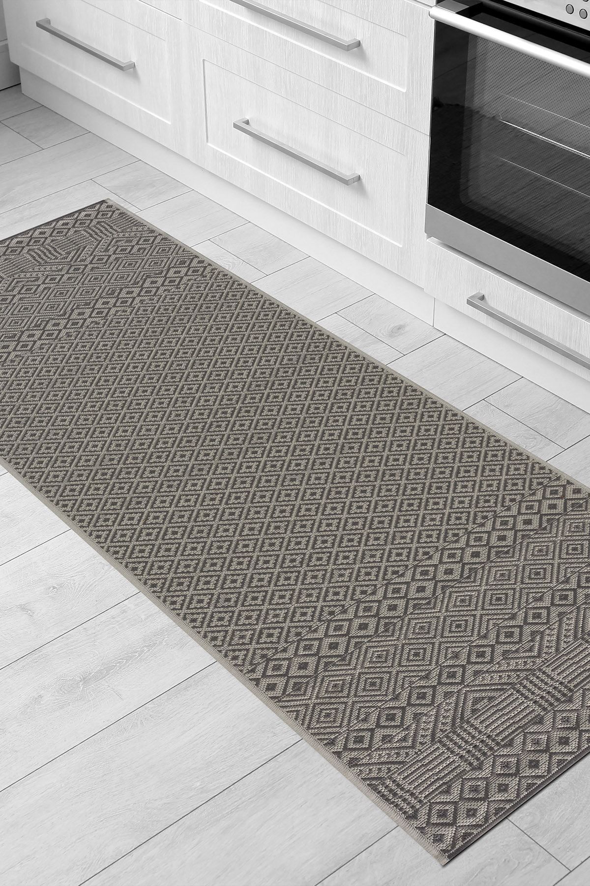 Aylem Home Gri Sisal Teras / Balkon / Mutfak Yolluk / Halı