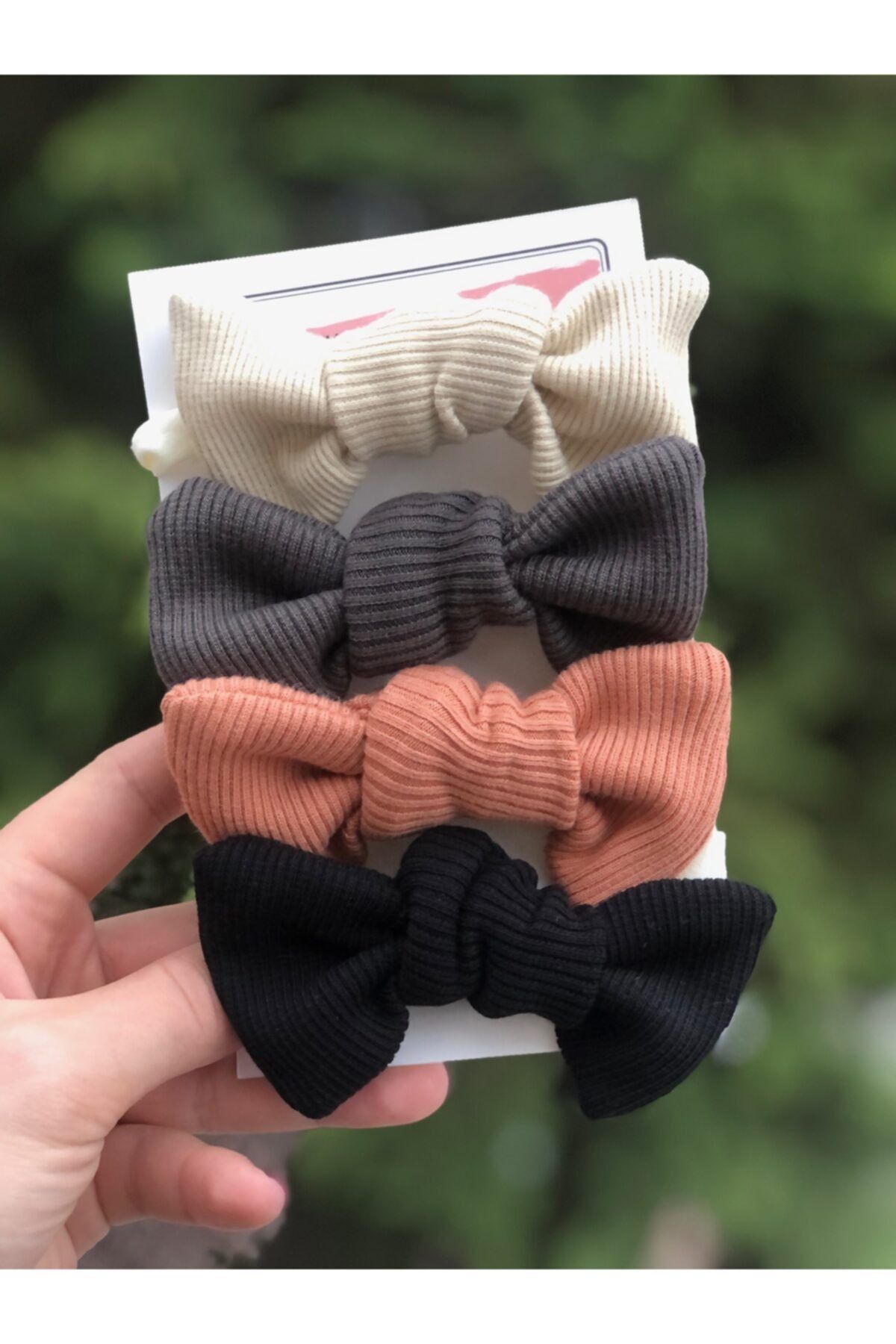 Peri Masalı Kız Bebek 4'lü Mini Ribana Fiyonk Bandana