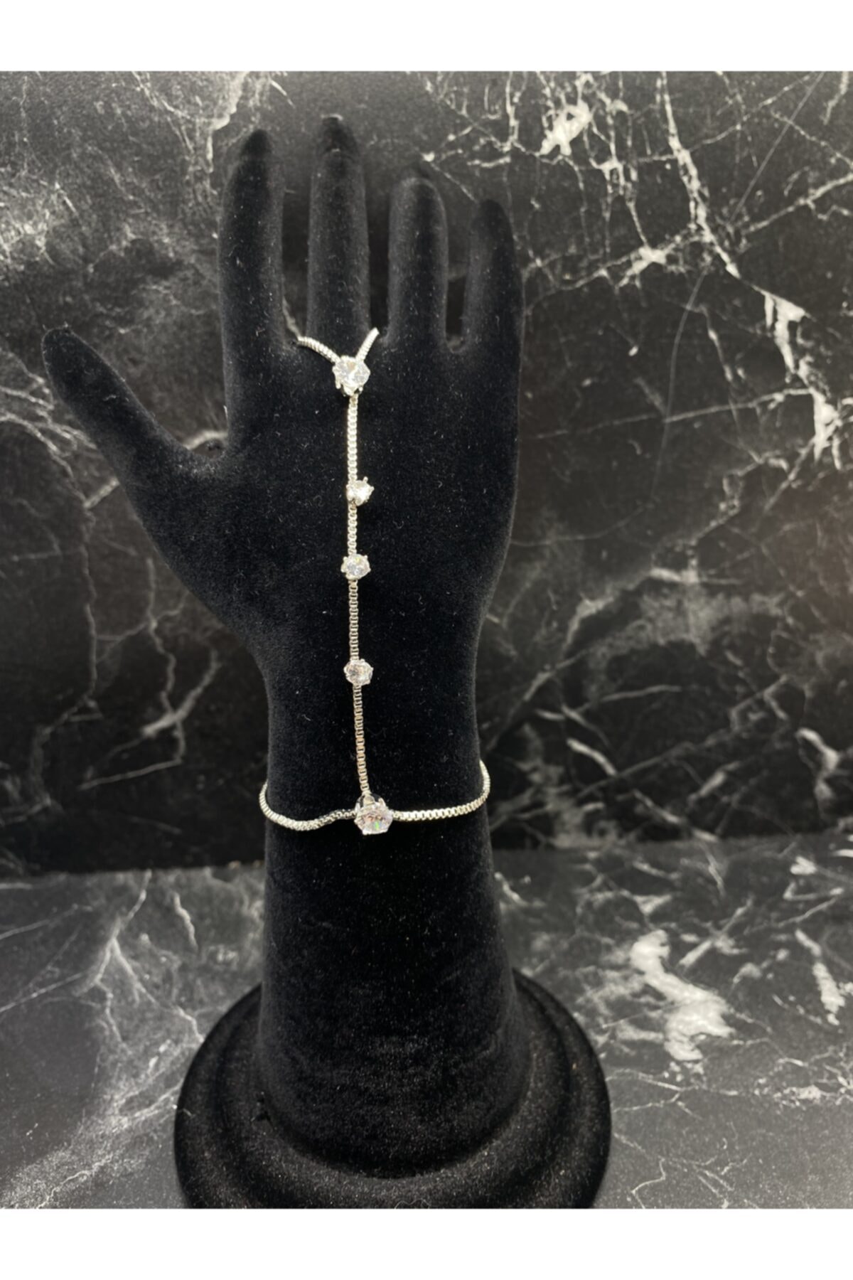 Noir Accessories Zirkon Tek Taşlı Şahmeran