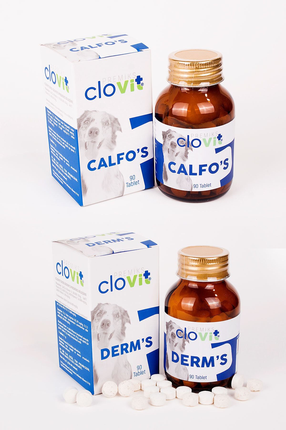 Clovit Dog Calfo's + Dog Derm's Anavtajlı 2'li Set 8680434202328
