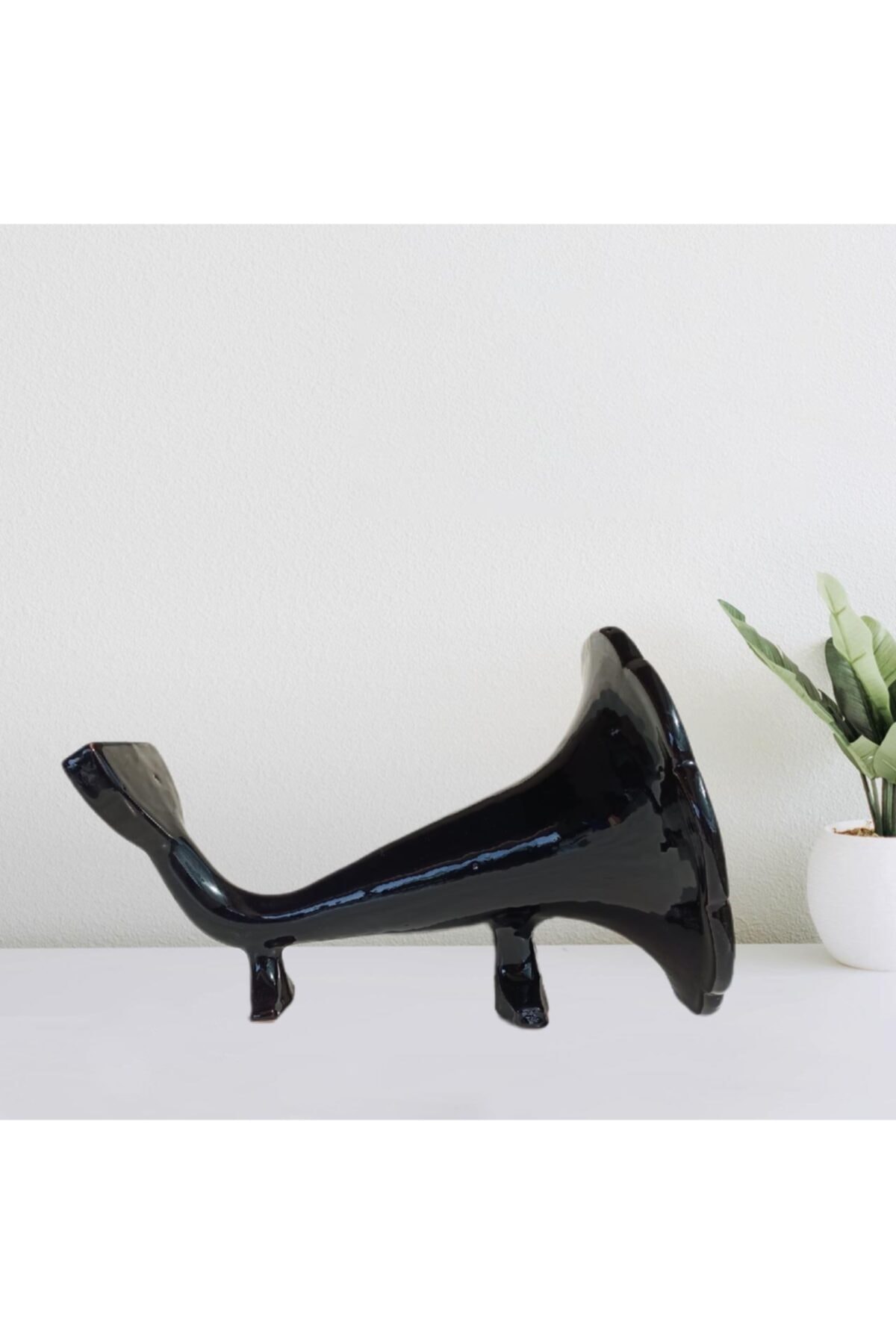 Bitki Fidanım Akustik Telefon Standı - Ses Yükseltici Seramik