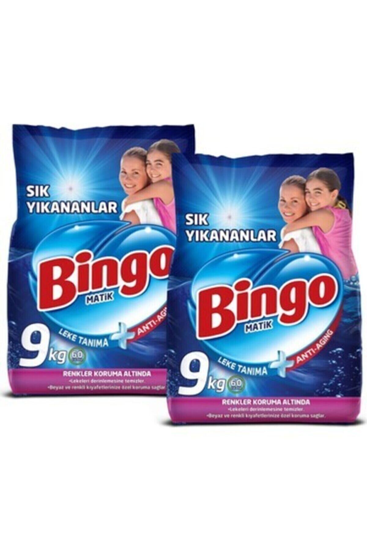 Bingo Sık Yıkananlar Toz Çamaşır Deterjanı 9 kg  2 Adet