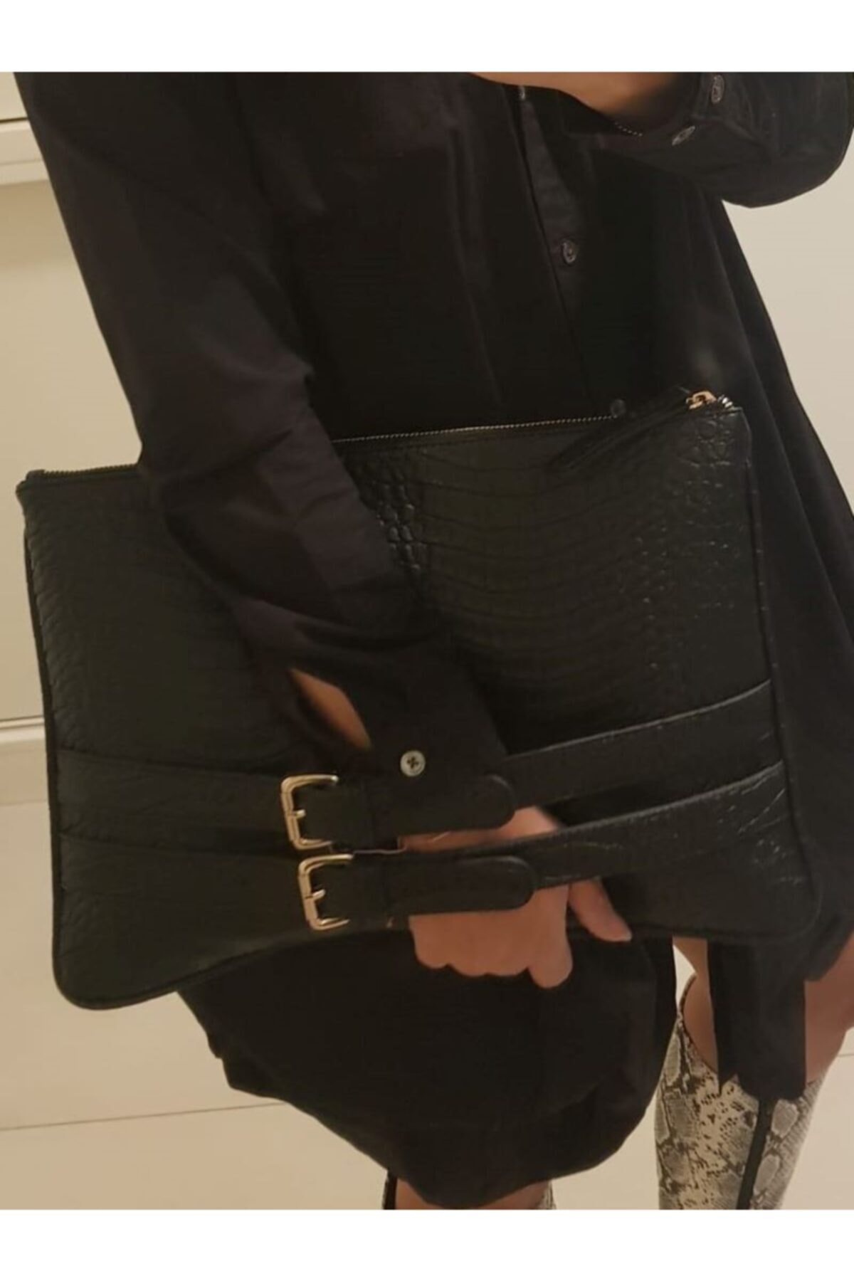 DENNYs BAGS El Geçmeli Clutch /portföy Libra