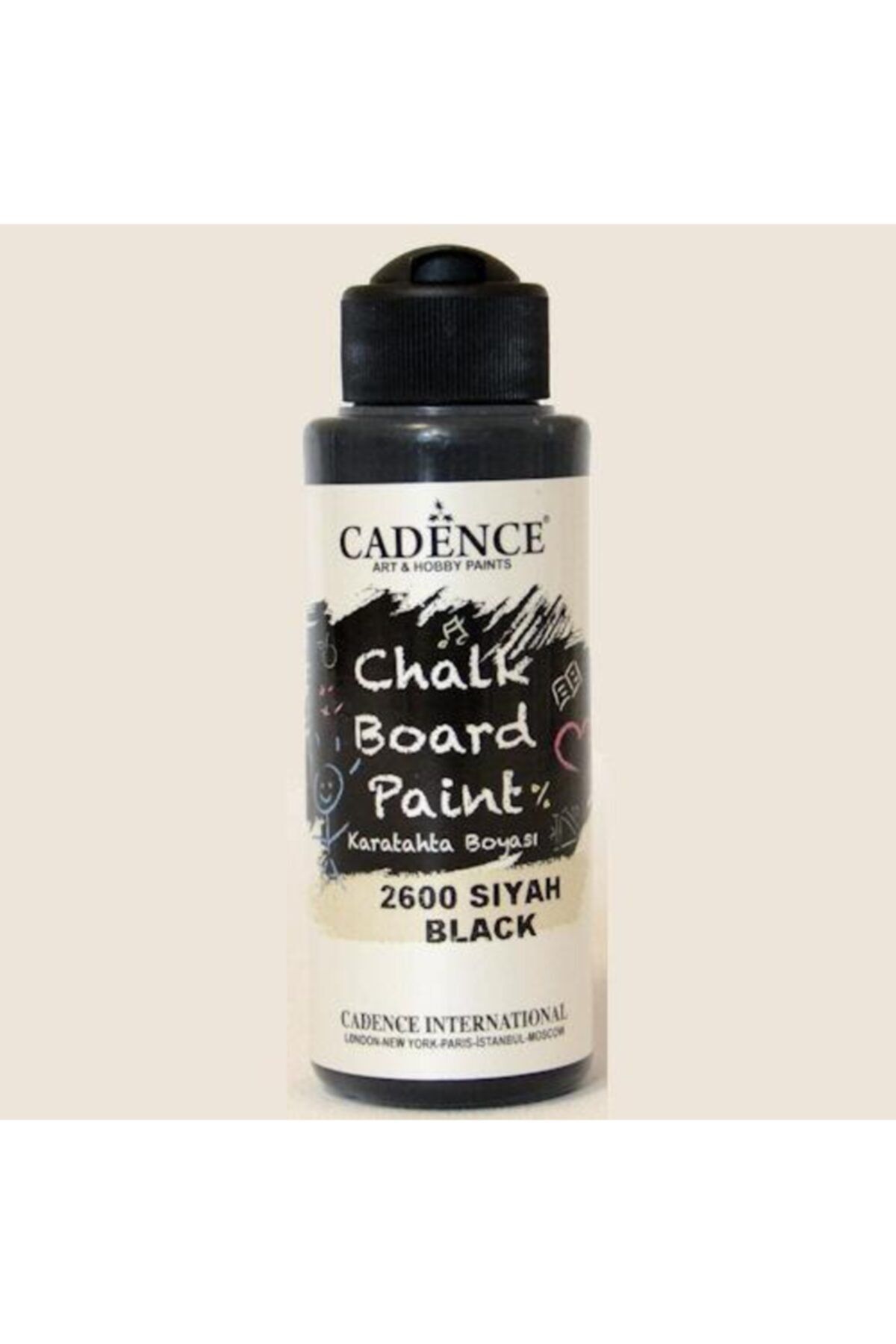 Cadence Chalkboard Paint Karatahta Boyası 120 ml. 2600 Siyah