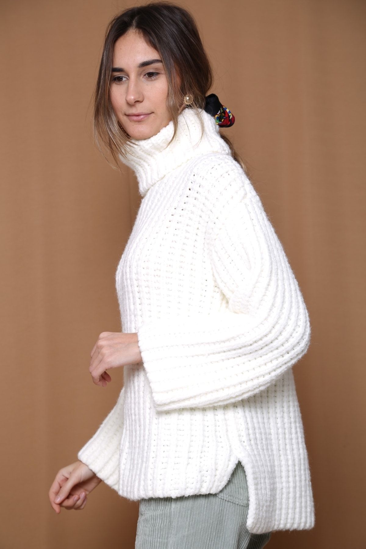 KUPAKIZI Kadın Oversize Model Kazak