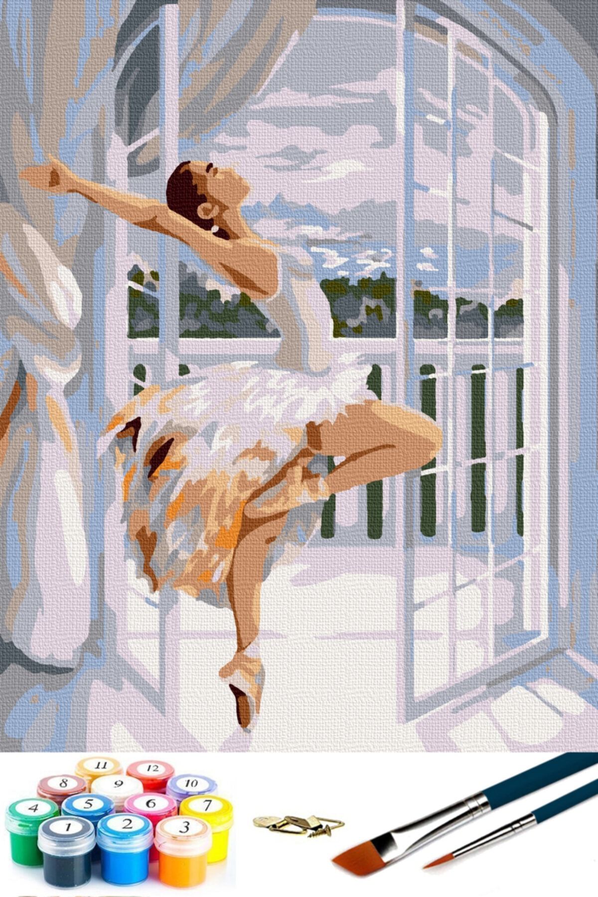 abbara Sayılarla Boyama Tuval Seti 30x40 Cm