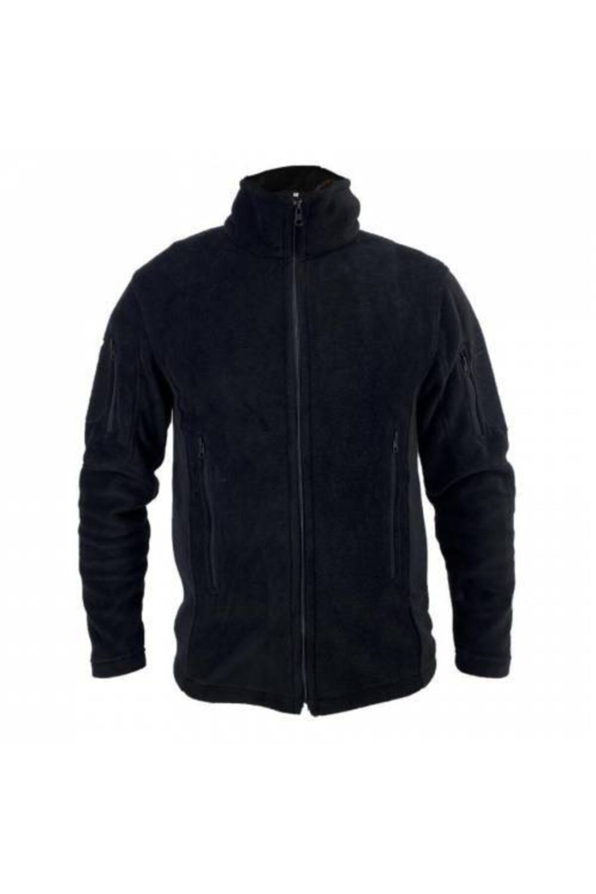 BİKATEX Başhanlar Askeri Tip Siyah Taktik Polar Mont Ve Türk Bayrağı Peç Polar