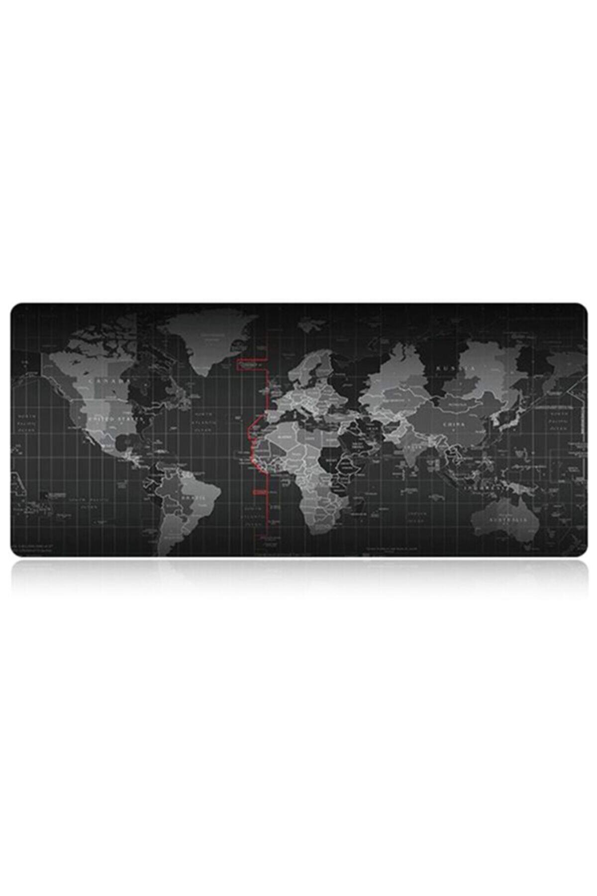 Gamingpadci Dünya 90x40 Cm Dikişli Kaydırmaz Taban Speed Ver. Mouse Pad Oyuncu Gaming