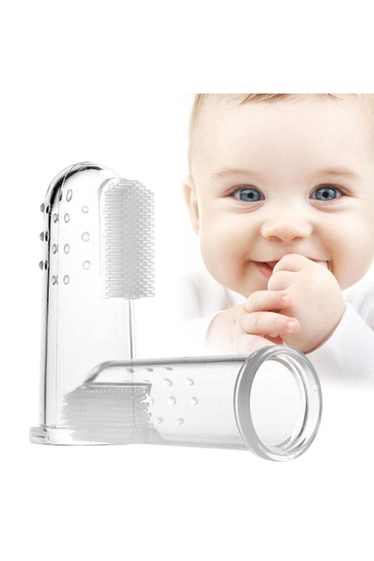 Babyst Parmak Bebek Diş Kaşıyıcı Diş Fırçası (pembe)