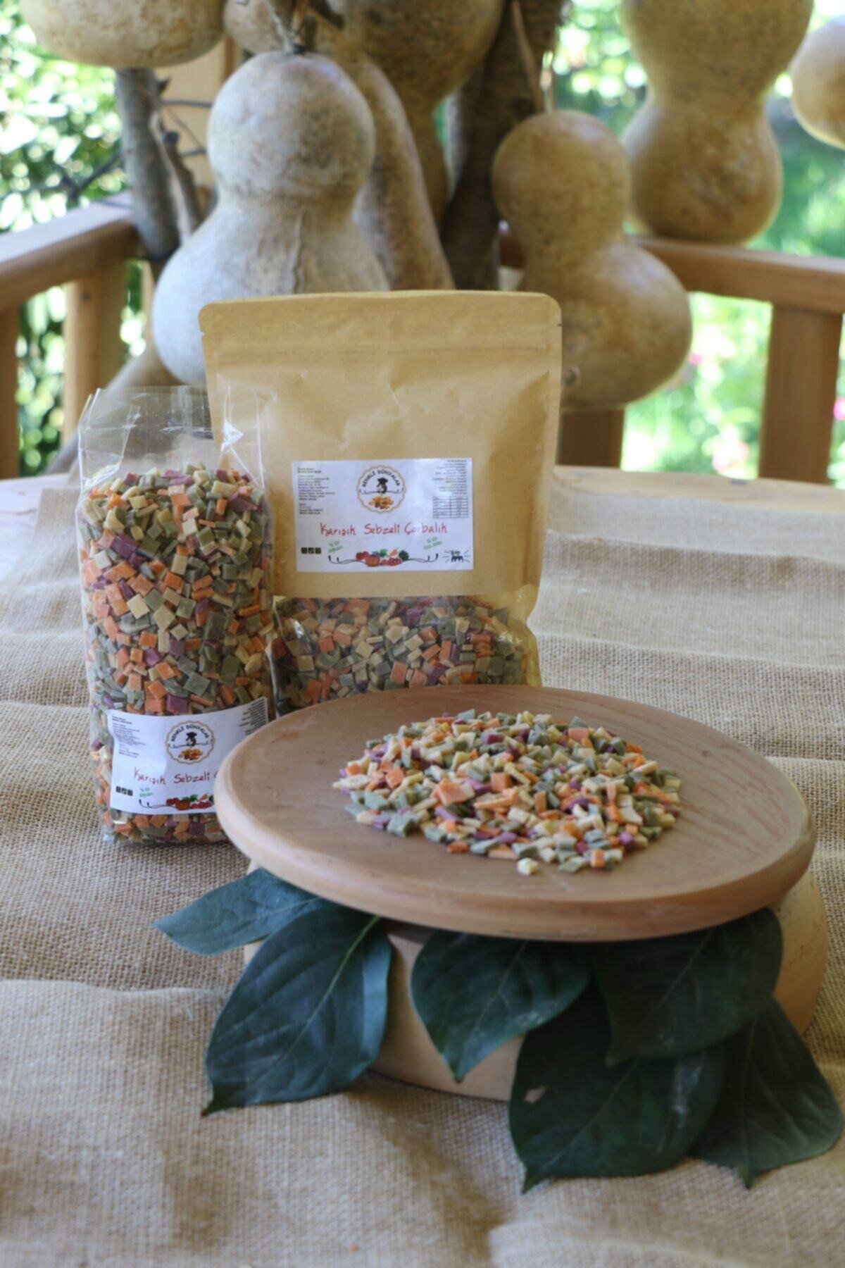 Renkli Dünyalar Karışık Sebzeli Çorbalık 350gr. Organik Ev Yapımı Yeni Mahsül Doğal Çorba - Rde00075