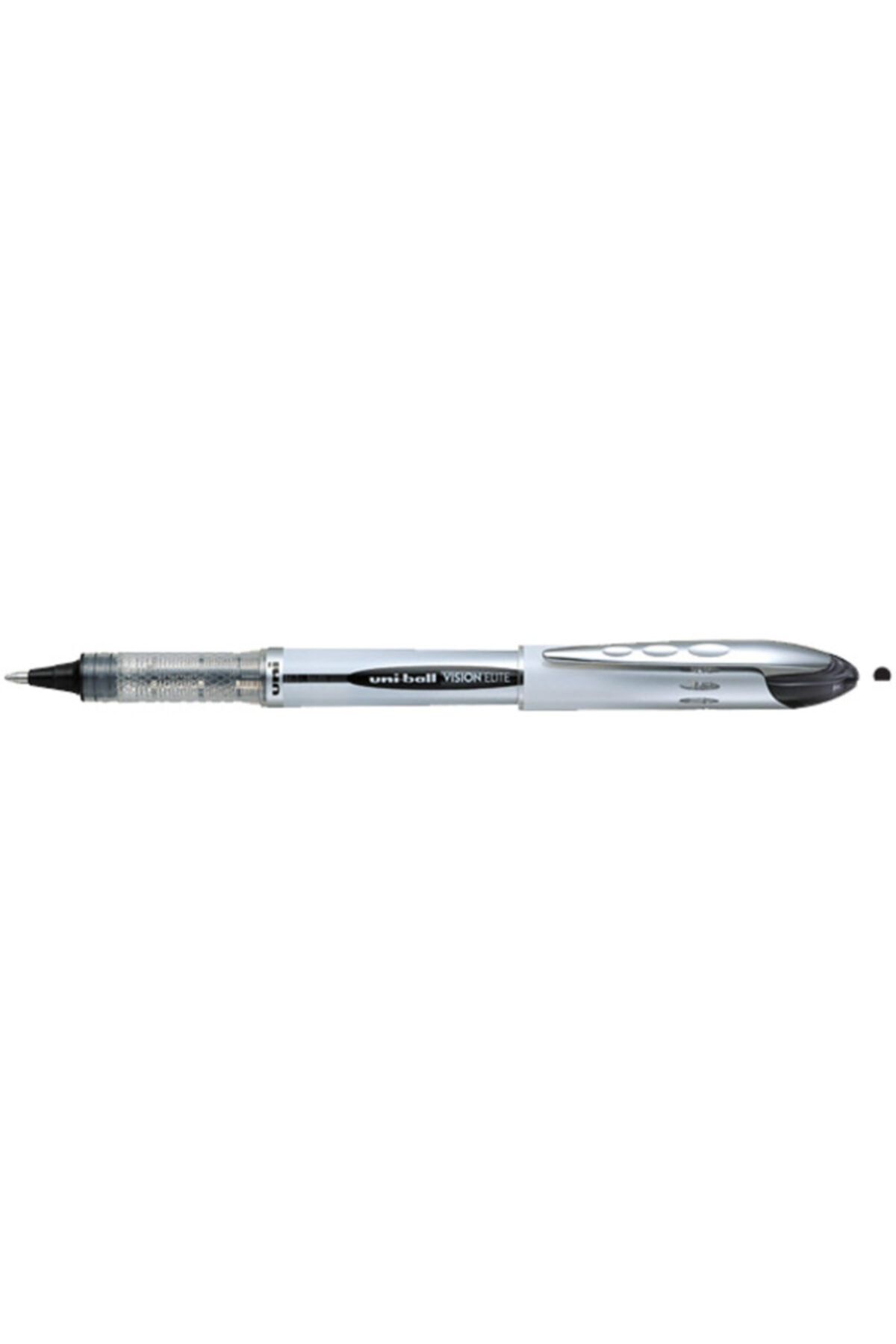 UNİBALL Roller Kalem Vision Elite Bilye Uç 0.8 mm Siyah Ub-200 12 Adet