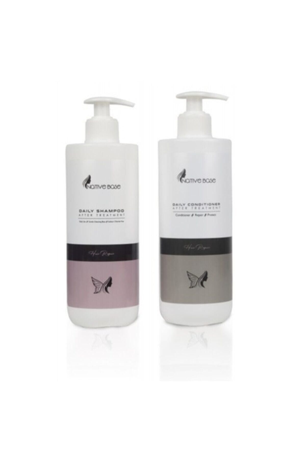 Native Base Keratin Bakım Şampuanı + Keratin Kremi 500 Ml