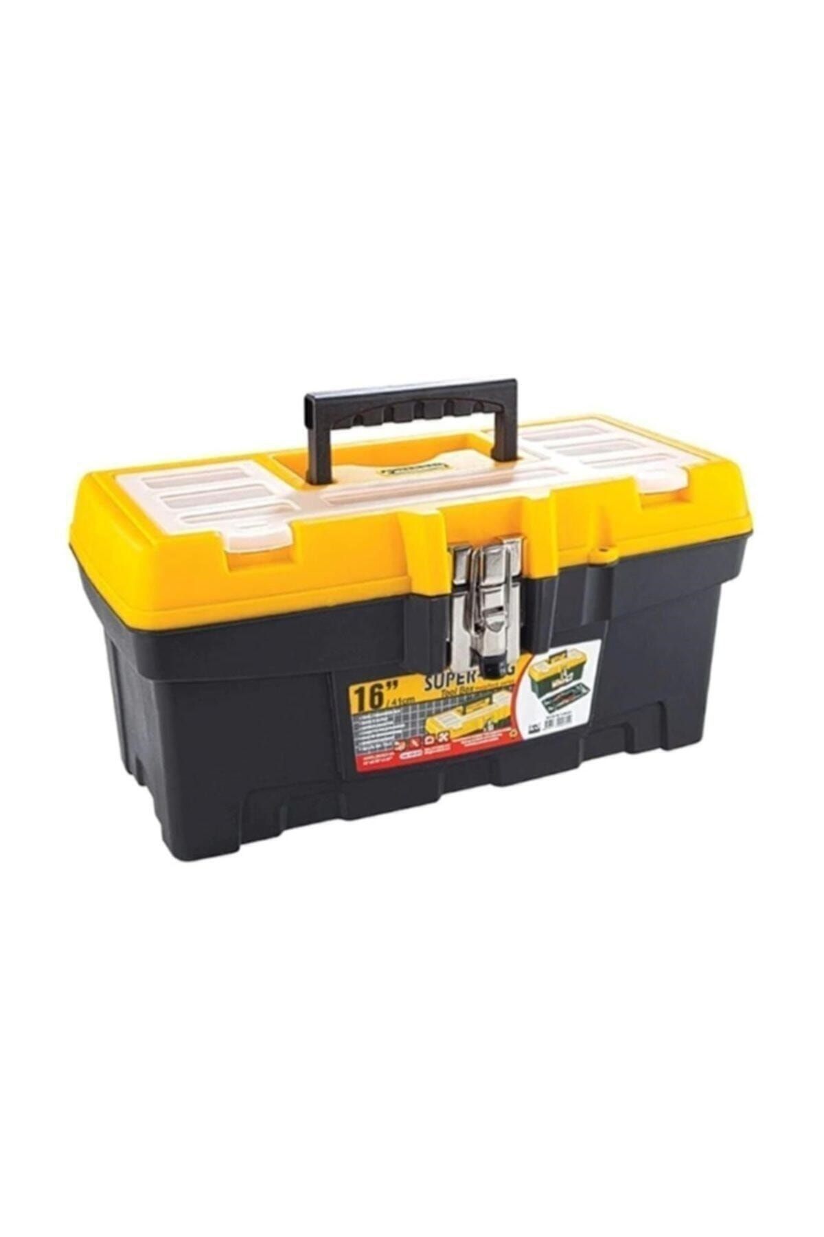 Süper Bag Asrın 2076 16 Inç Takım Çantası Alet Kutusu Organizer Düzenleyici Kilitli