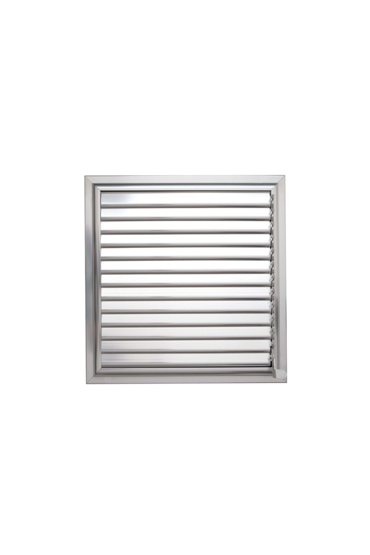 ALÜPAN Parlak Krom 35x35 Alüminyum Menfez Banyo Wc Havalandırma Panjur