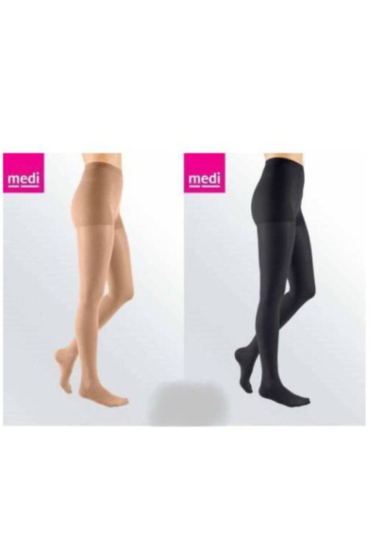 medi Duomed Külotlu/ccl2/kapalı Burun/siyah/varis Çorabı