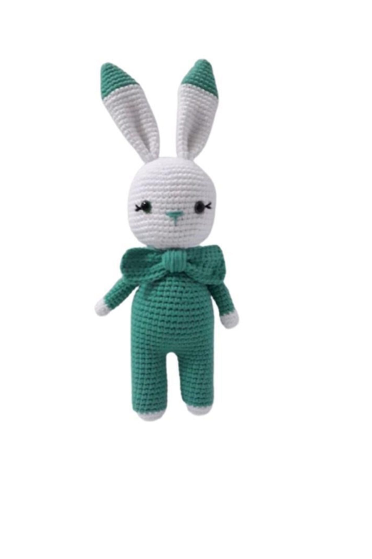 OYUNCAKPARK Mint Yeşili Miniş Tavşan Amigurumi Organik Oyuncak