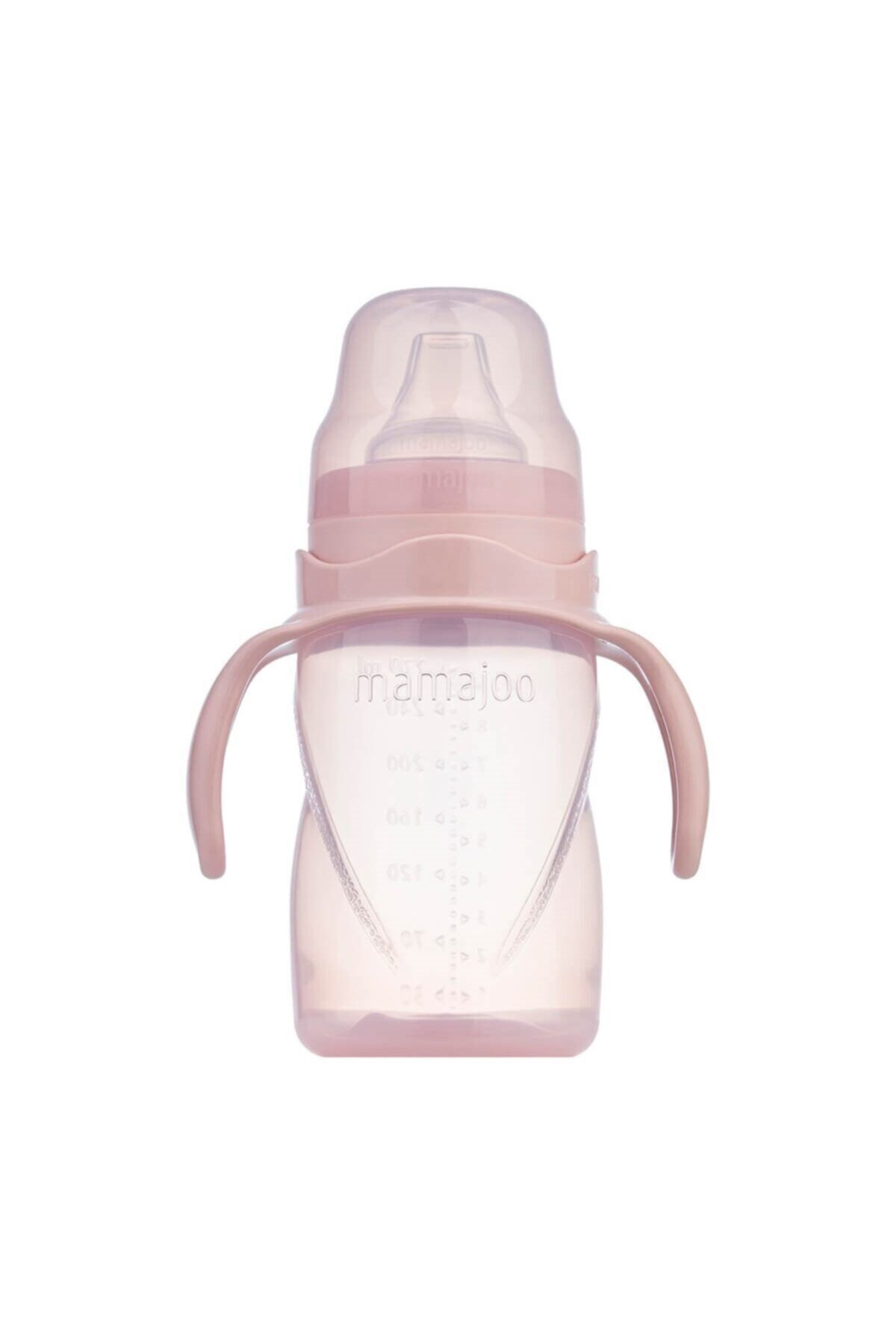 Mamajoo Kulplu Akıtmaz Eğitici Bardak Powder Pink 270 ml & Anti Kolik Bardak Ucu