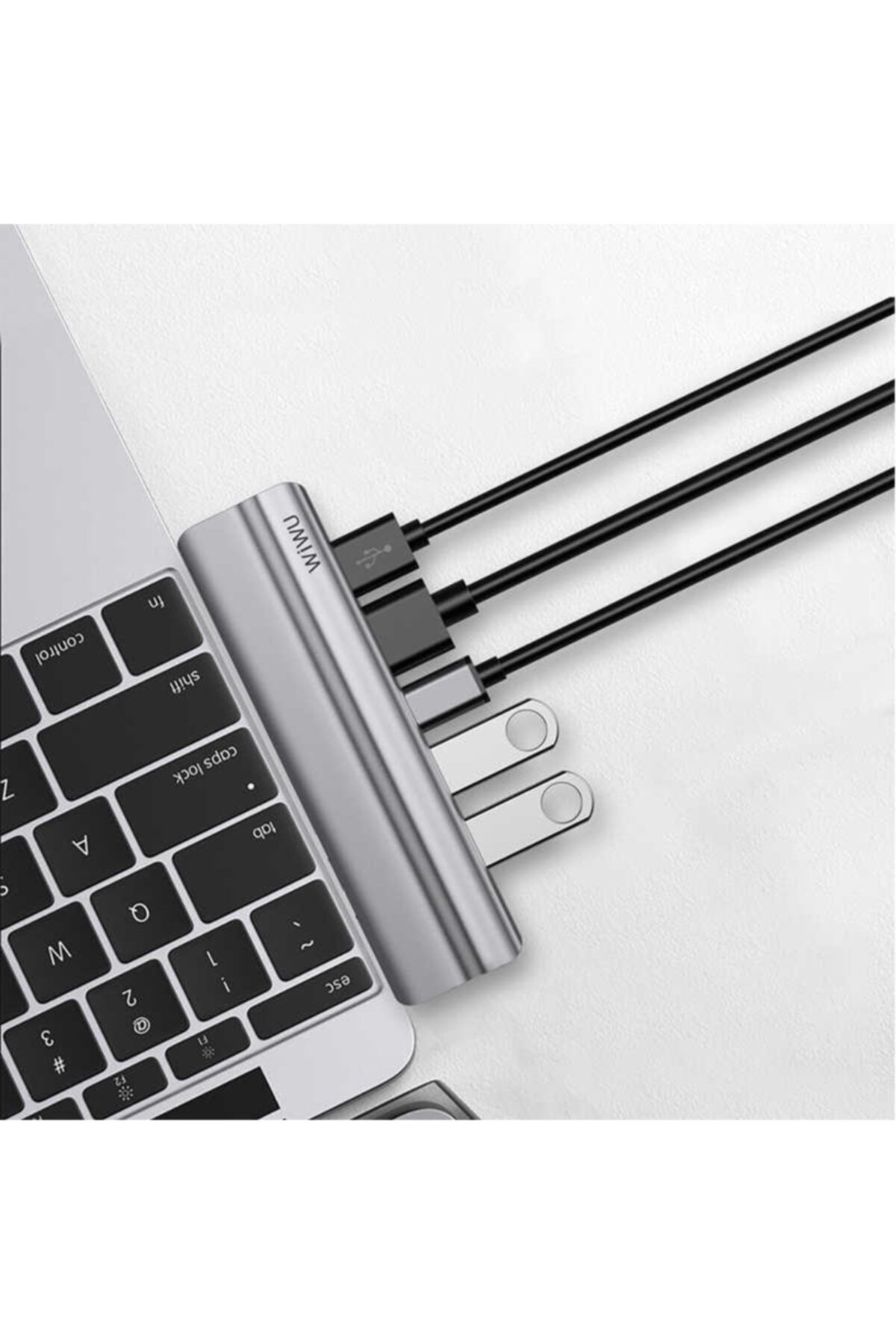 WIWU Apple Mac Pro Uyumlu 8in1 Premium Type-c Çoklayıcı