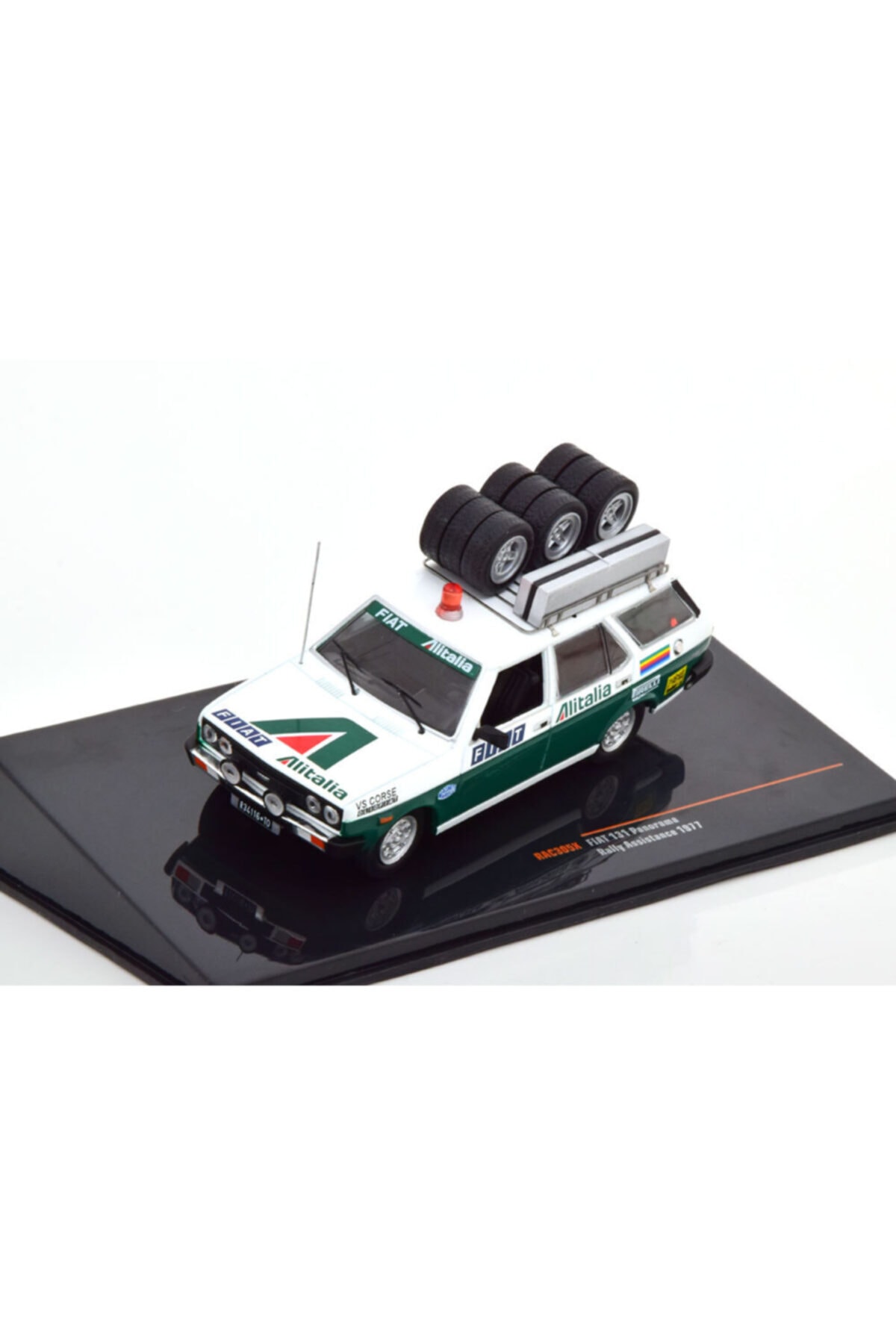 IXO MODELS 1977 Fiat 131 Panorama Alitalia Assistance 1:43 Ölçek Ixo Marka