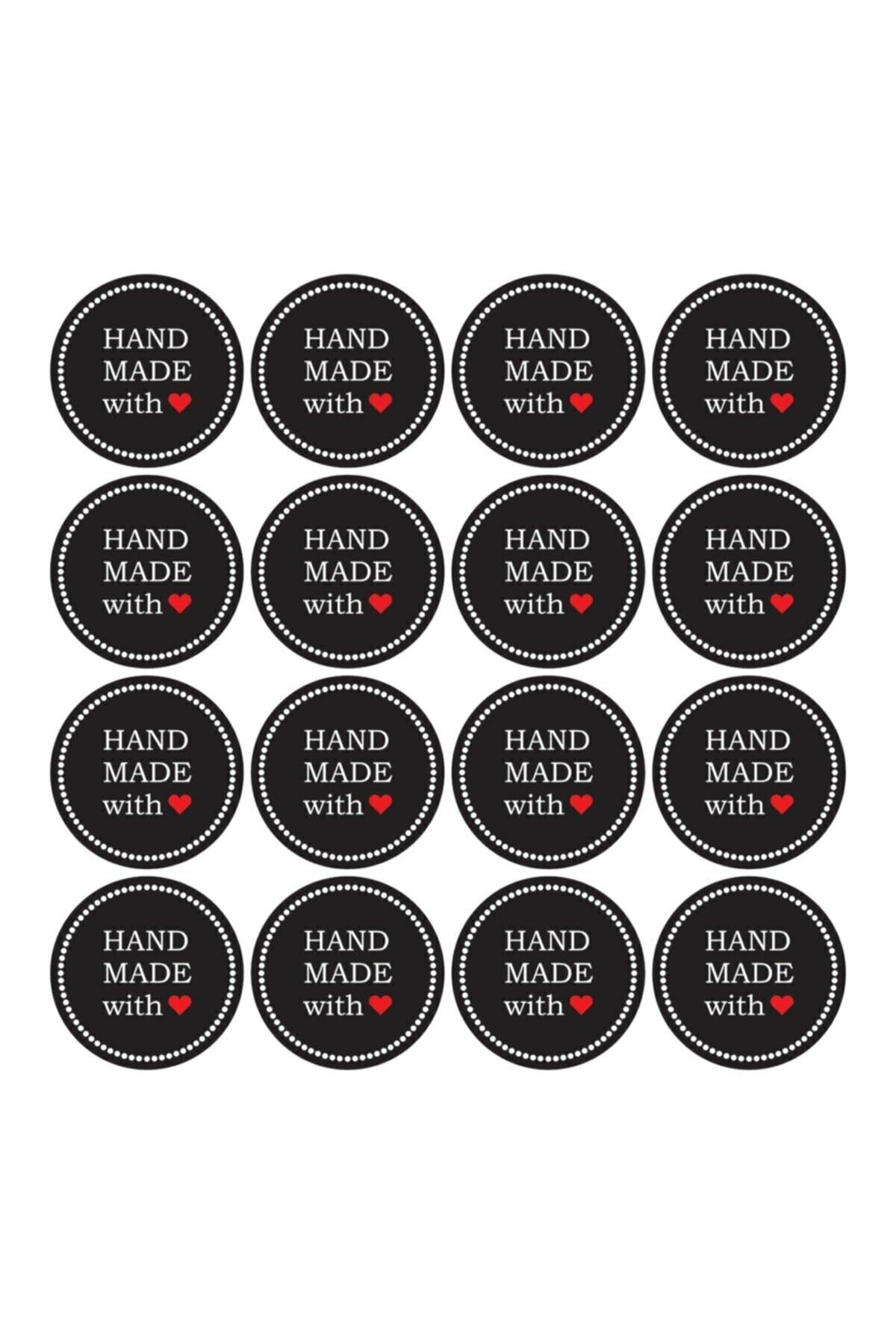 YCBTasarım Ycb Tasarım Handmade Stickerı Etiketi 4x4 Cm 100 Adet