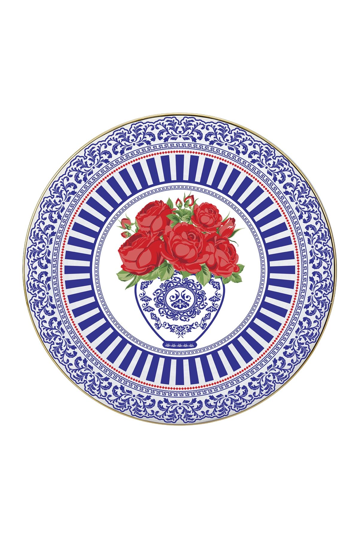 Vivas Blue Blanc Rose Red Color Tabak 23 Cm