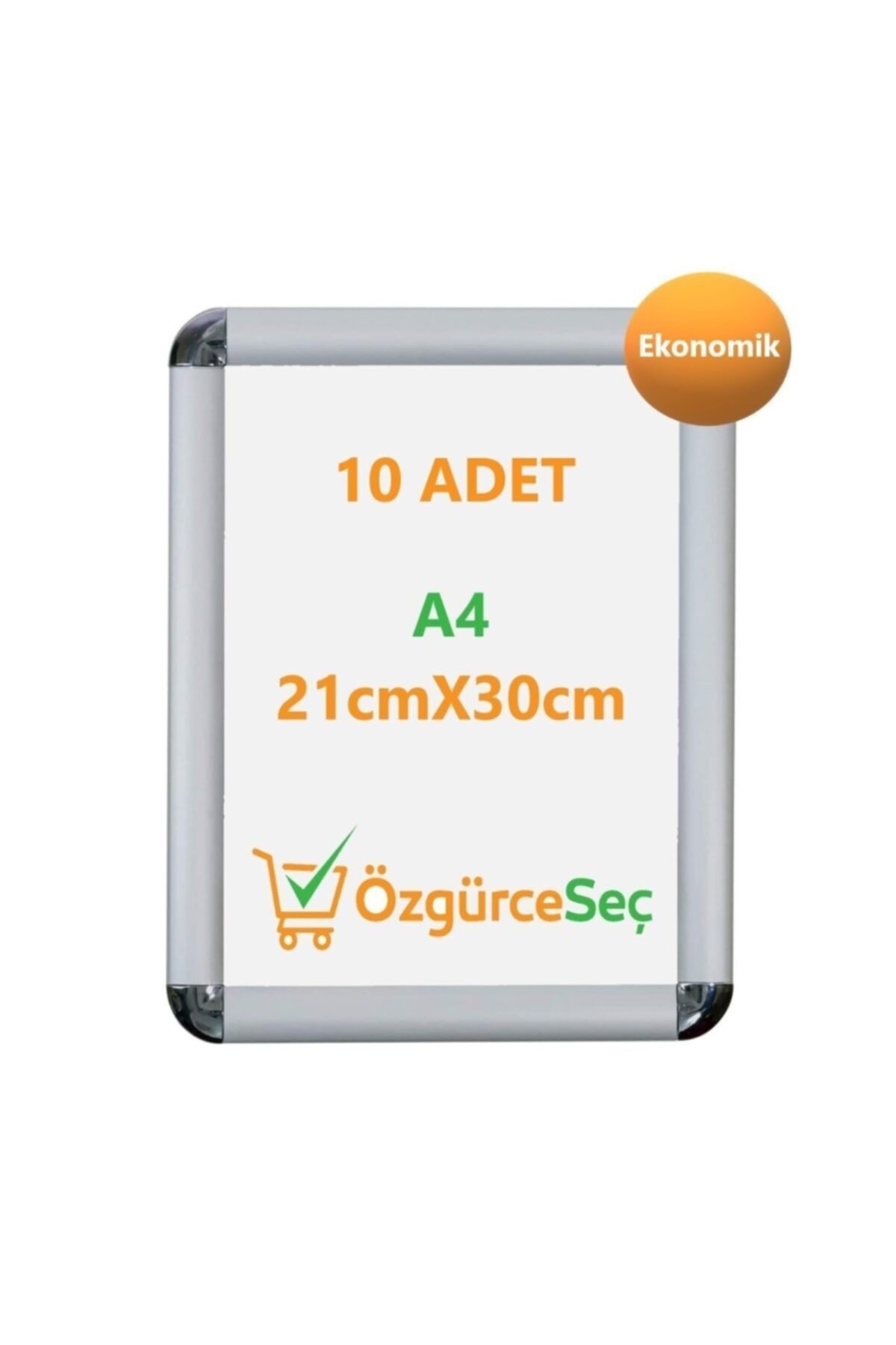 ÖzgürceSeç A4 Açılır Kapanır Rondo Çerçeve 21cm X 30cm (10 Adet)