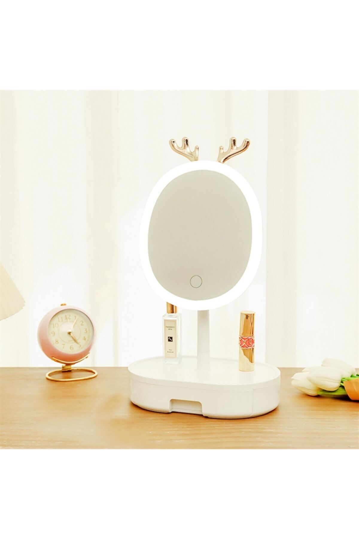Powermaster Pm-7434 Ledli Çekmeceli Makyaj Aynası