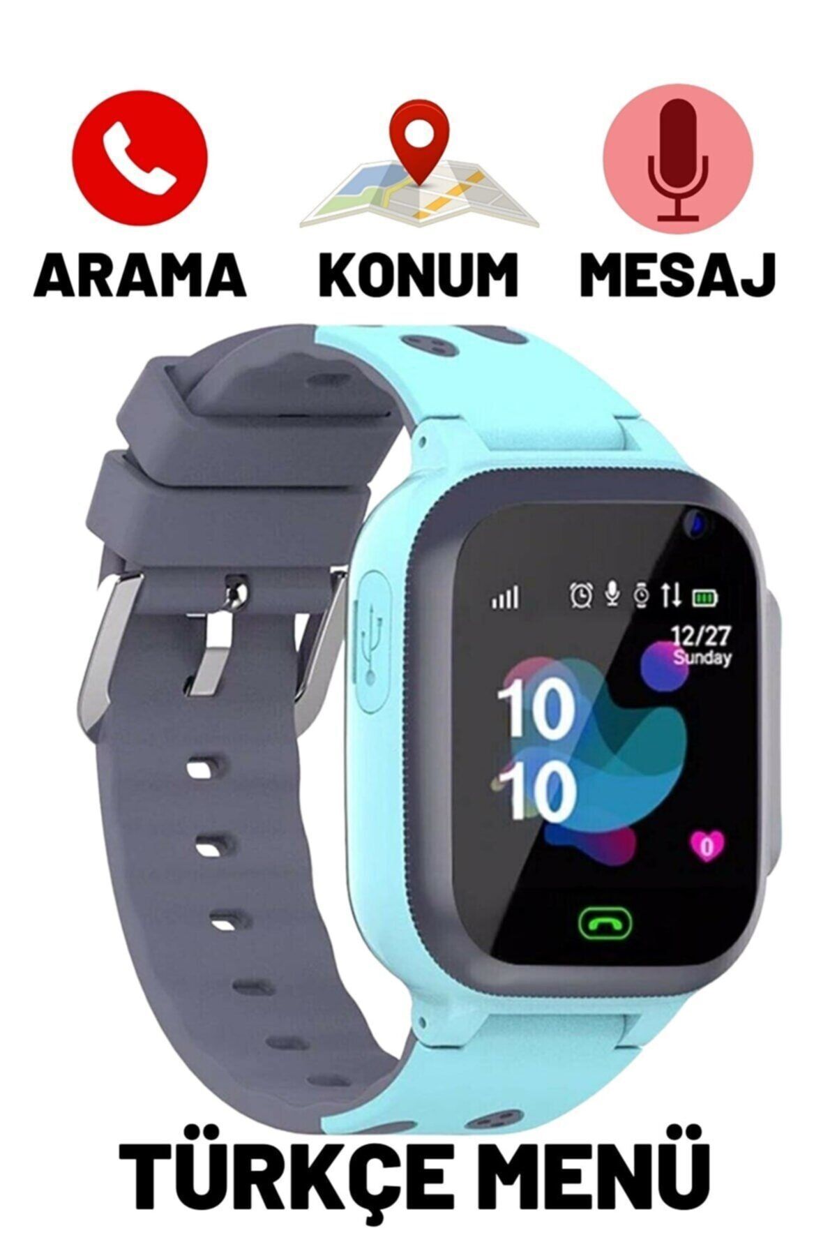 SEKİZSTORE Akıllı Çocuk Saati Q88 Mavi ( Arama Yapabilen Ve Lbs Destekli Konum Takibi)