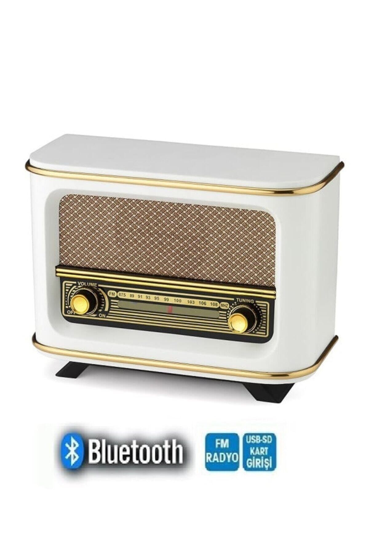 Trendfone Yeni Model Bluetooth Fm Sd Kart Aux Usb Özellikli Nostaljik Ahşap Radyo Istanbul Model