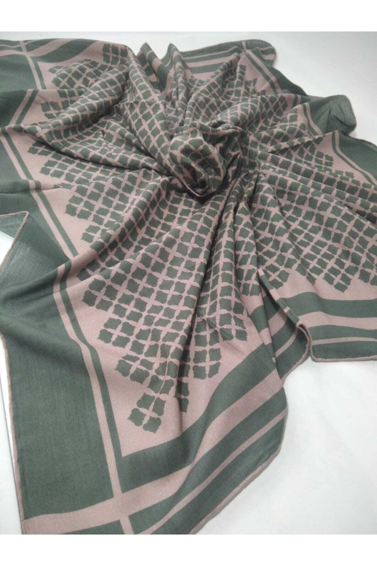 Damla Fashion Bayan Büyük Pamuklu Kare Eşarp