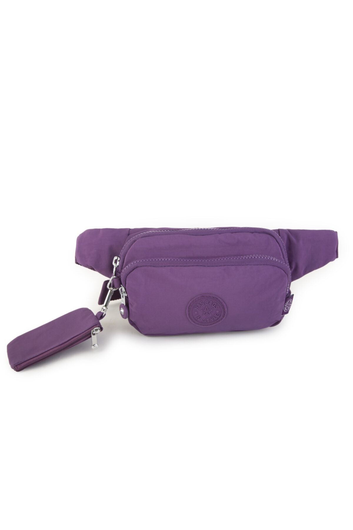 Nas Bag Mor Krinkıl Kumaş Su Geçirmez (waterproof) Zararlı Kimyasal Içermeyen Bel Çantası