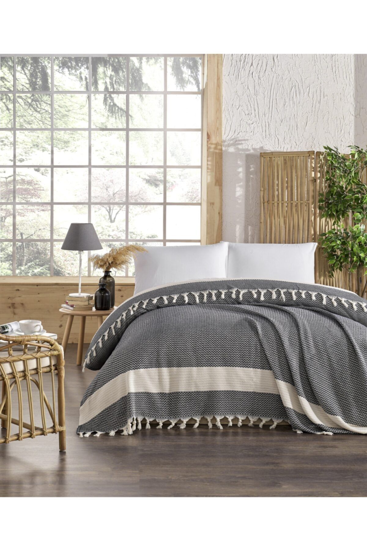 TABEA HOME Gaia Model Çift Kişilik Pike 200x230cm Lacivert