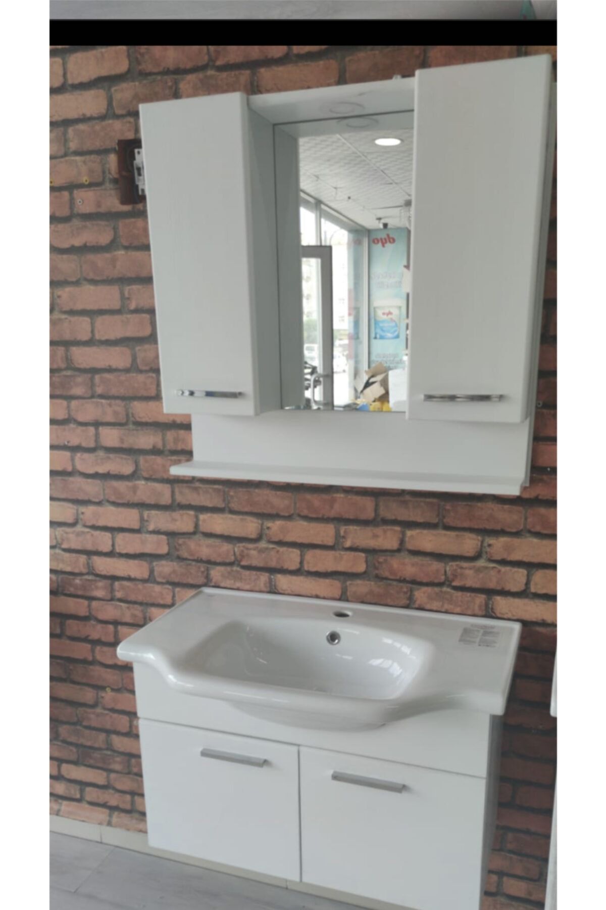 ERBA BANYO Ela Ahşap Banyo Dolabı