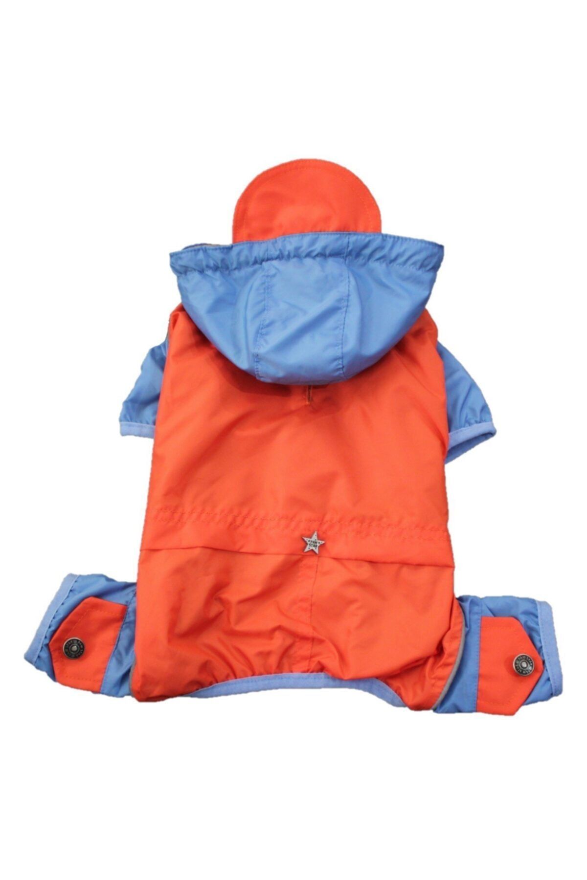 Pawstar Minoşpetmama / Orange Raincoat Romper Köpek Tulum Yağmurluğu Küçük Irk Köpek Kıyafeti