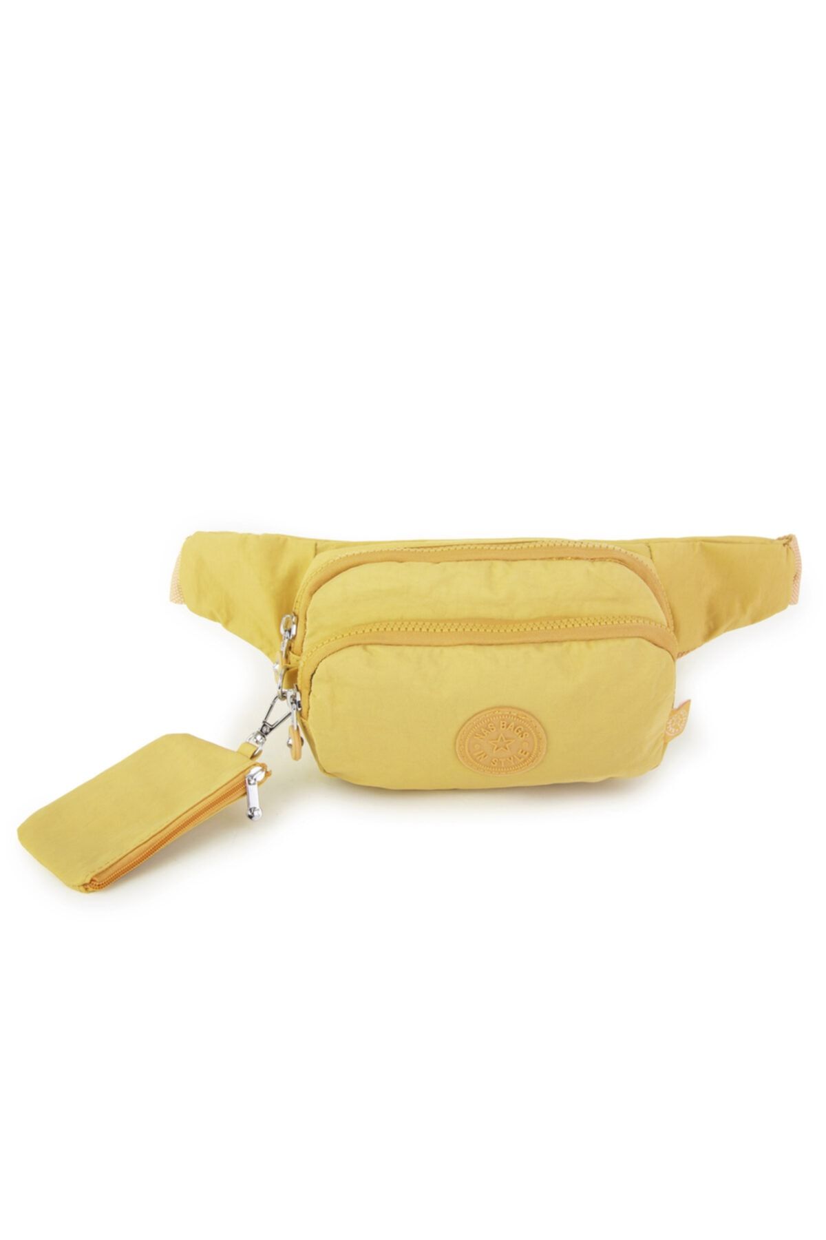 Nas Bag Sarı Krinkıl Kumaş Su Geçirmez (waterproof) Zararlı Kimyasal Içermeyen Bel Çantası
