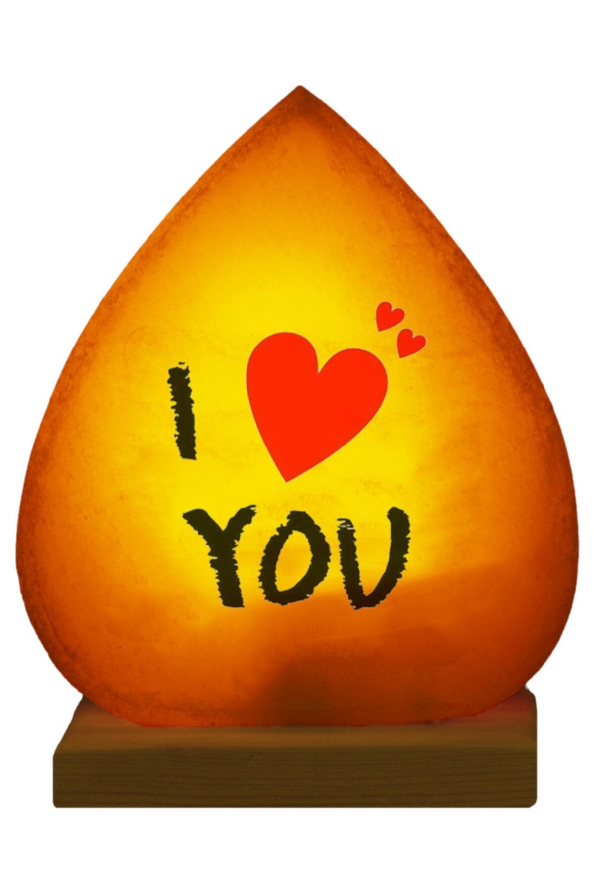 Sur Tuz Lamba I Love You Baskılı Damla Tuz Lamba