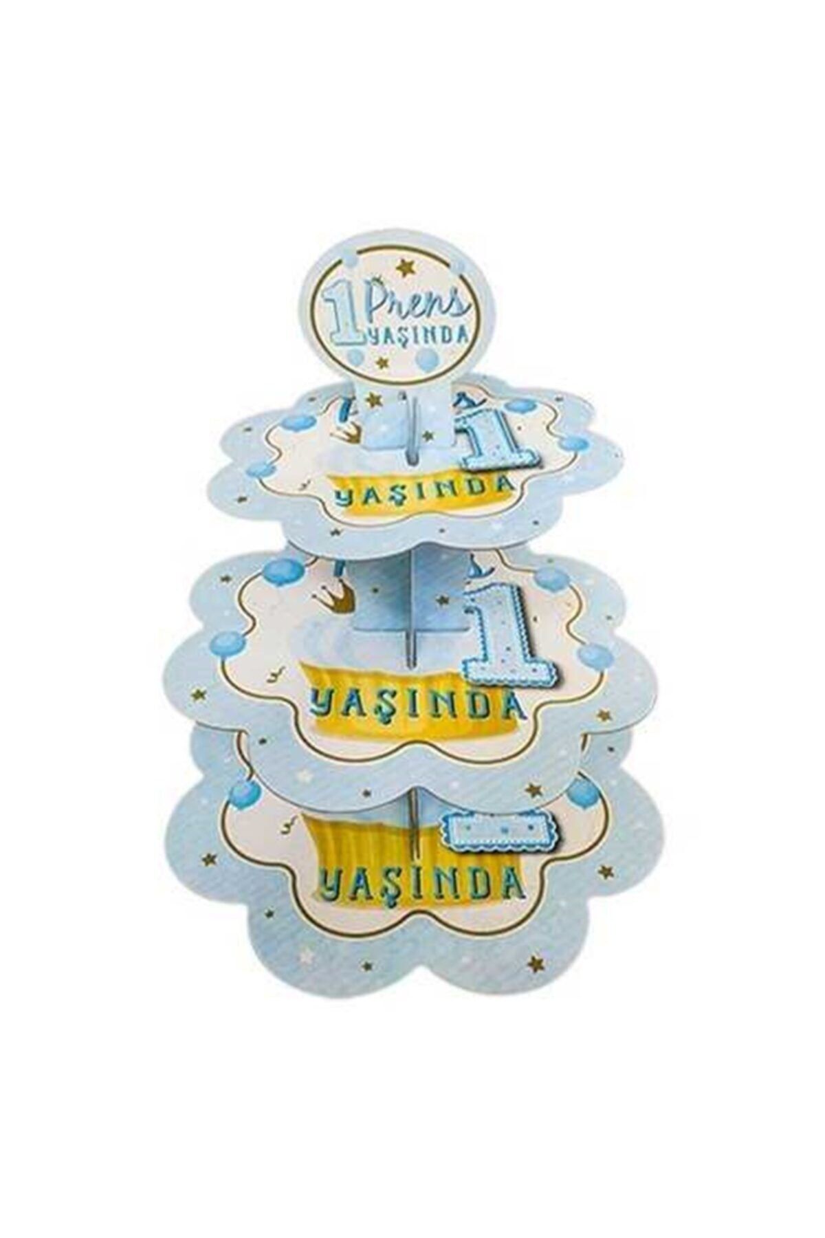 KBK MARKET 1 Yaş Erkek Cupcake Standı