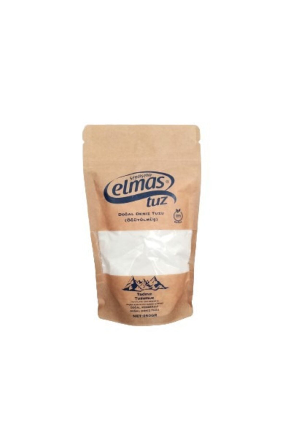 elmas tuz Doğal Deniz Tuzu (öğütülmüş) 250 Gr.