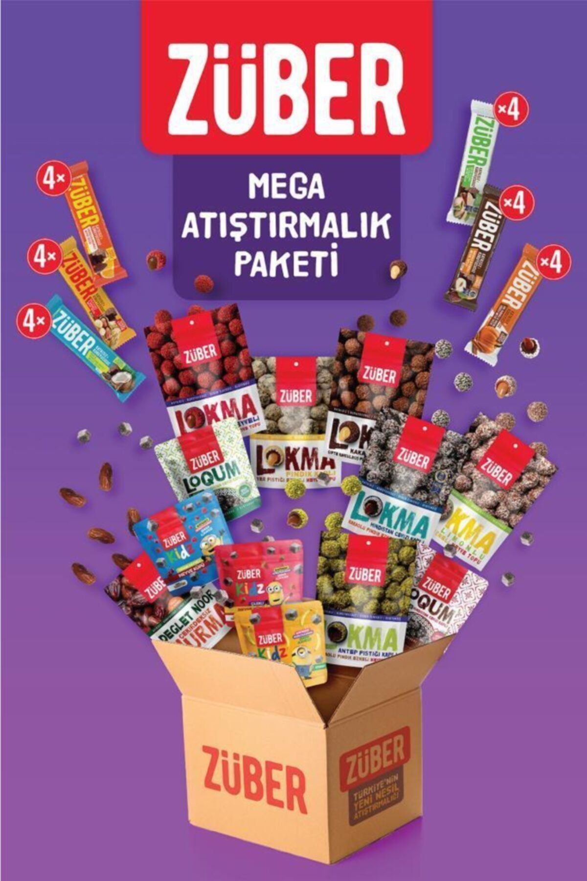 Züber Mega Atıştırmalık Paketi