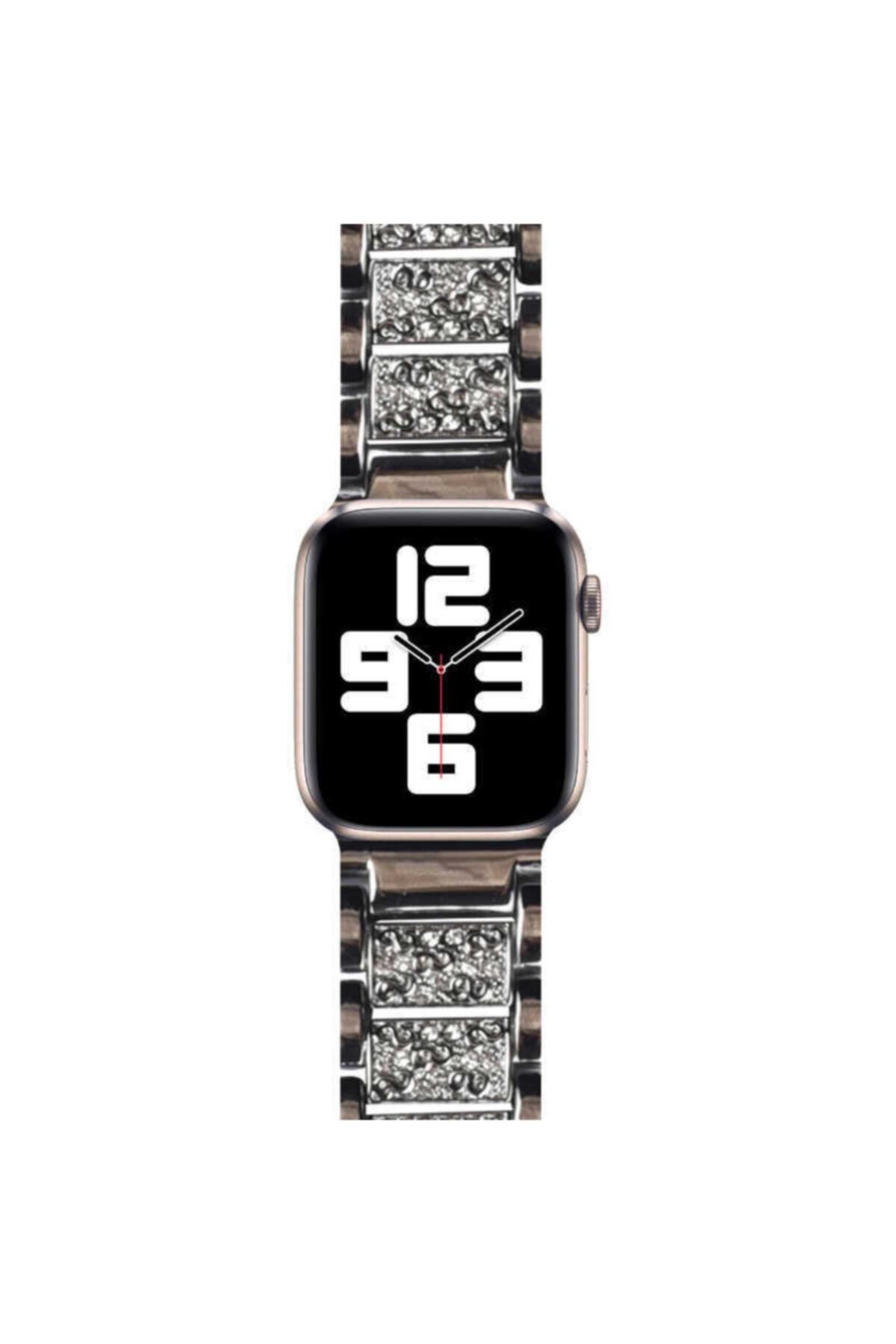 WIWU Apple Watch 40mm Uyumlu Three Beads Set Auger Metal Kordon