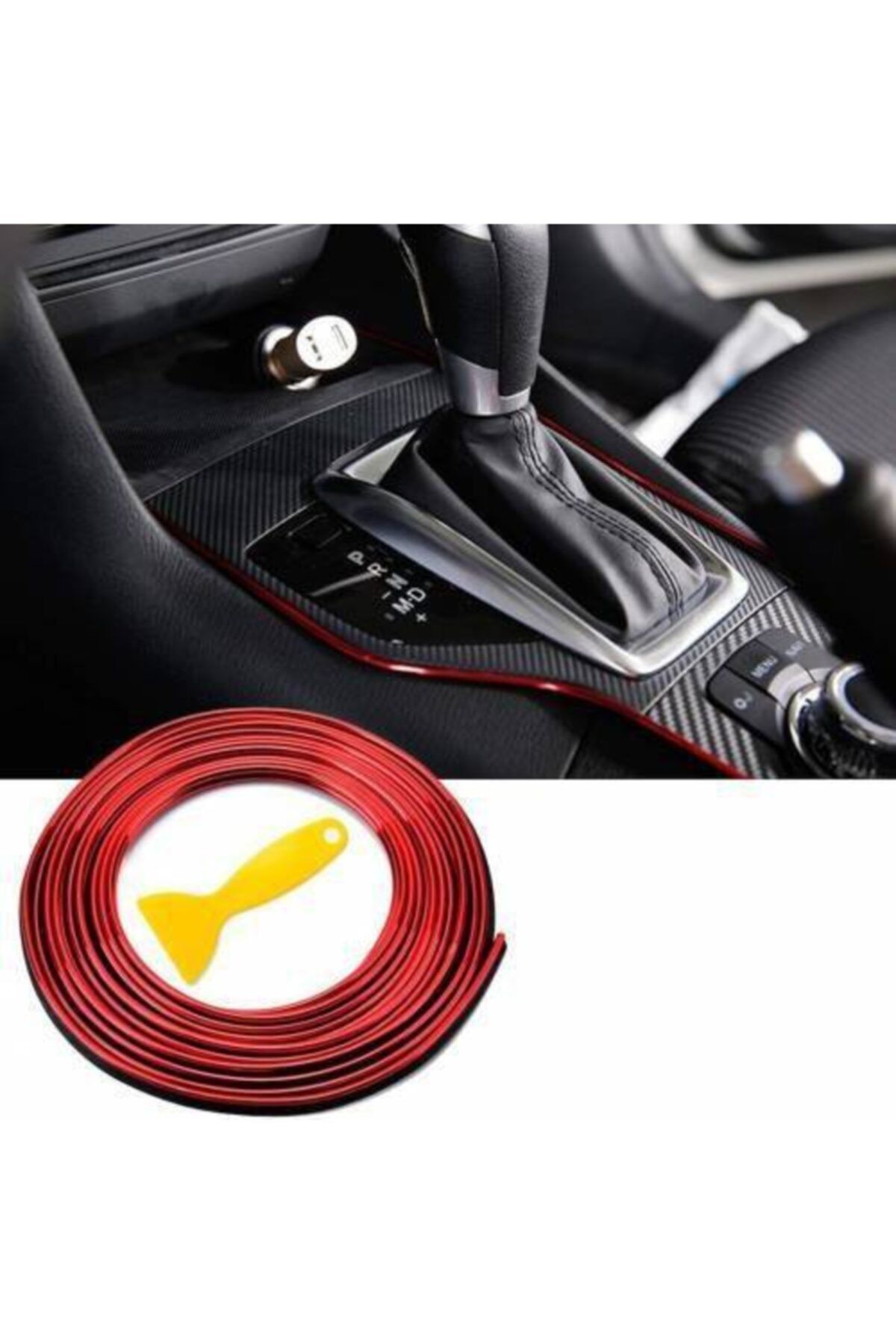 Unikum Volkswagen Golf 7 Hatchback Araç Içi Nikelaj Kırmızı Torpido Ip Trim Fitili 2 Metre