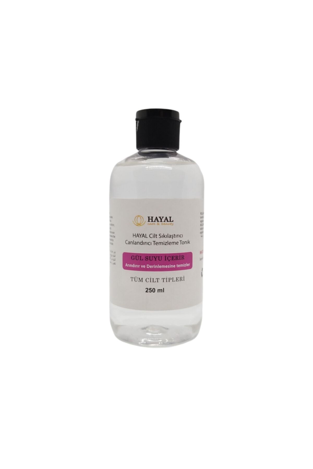 HAYAL care & beauty Hayal El Yapımı Temizleme Tonik 100 ml Gözenek Sıkılaştırıcı ve Arındırıcı Gül Suyu