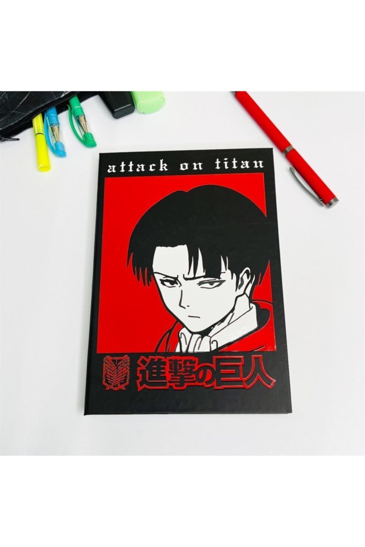 Bakmakistersen Levi Attack On Titan Tasarımlı Lastikli Defter