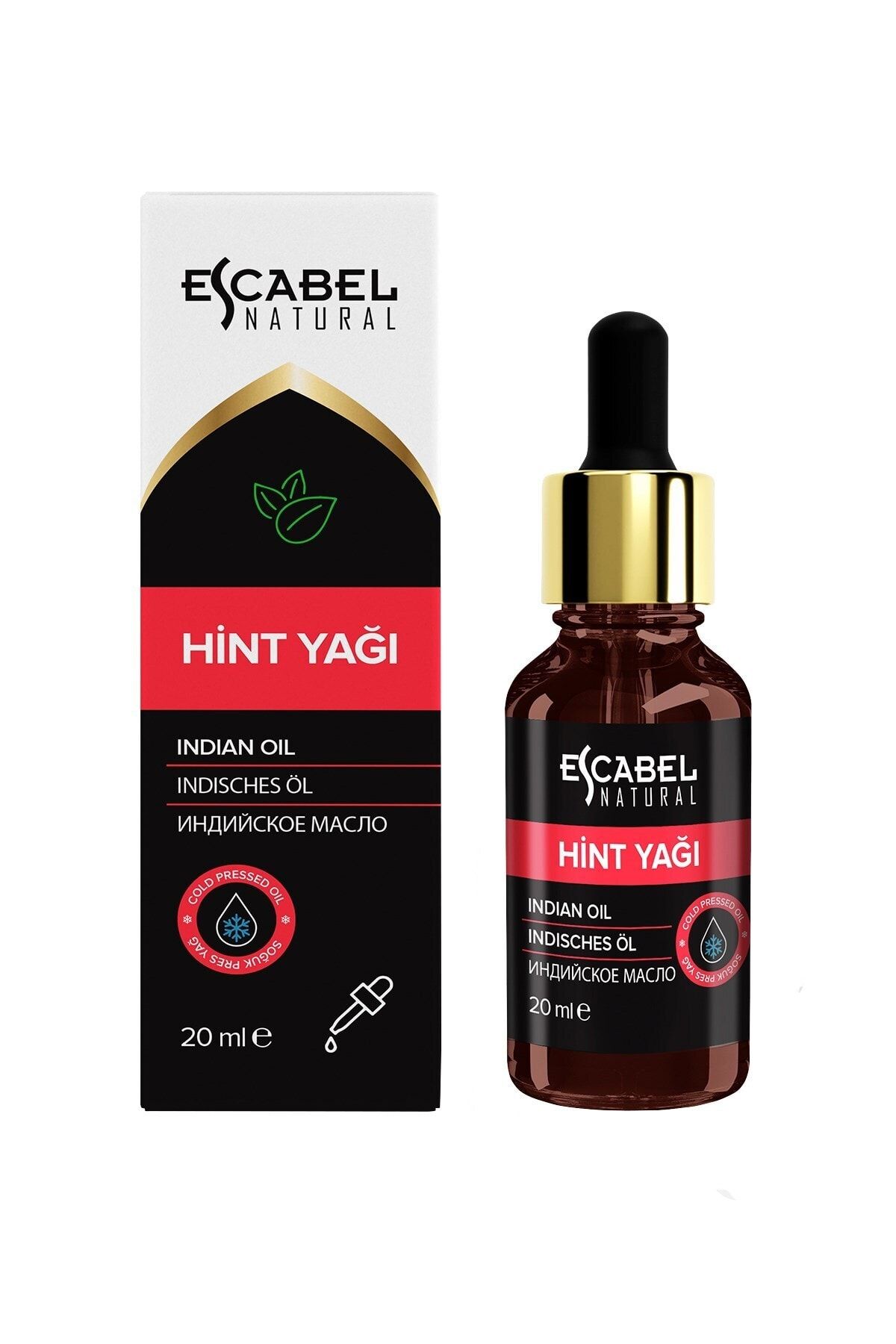 Escabel Bakım Yağı - Saf Hint Yağı Nemlendirici Sertleşme Çatlak Karşıtı Siğil Egzama Onarıcı Bakım Yağ 20ml