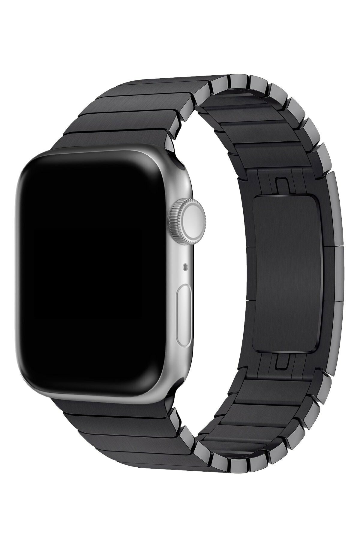 Apple Watch 7 41mm Parçalı Çizgi Dizayn Ayarlanabilir Metal Kordon+kordon Kısaltma Aparatı