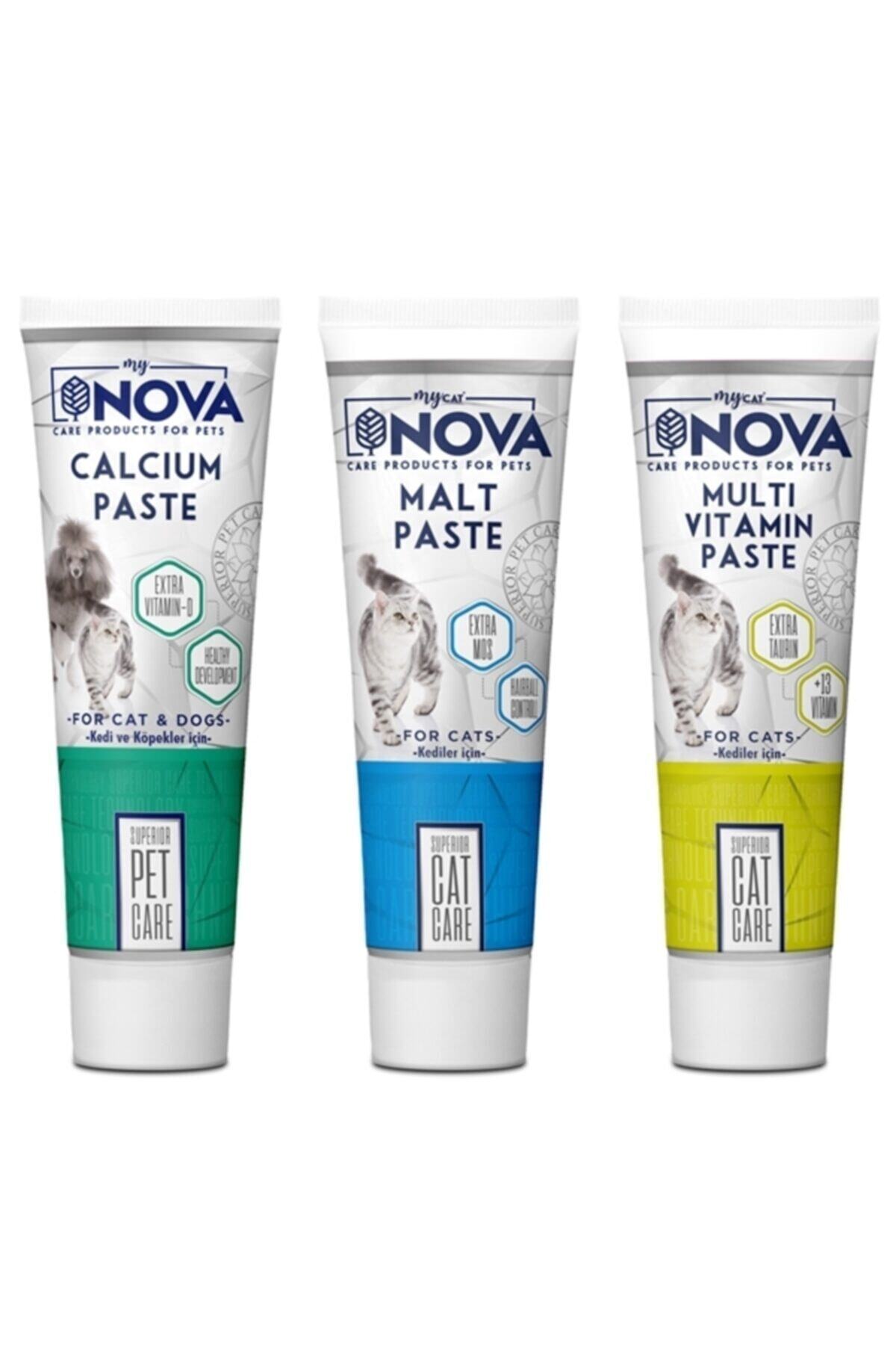 Nova Calsium Mineral Paste / Malt Paste / Multivitamin Paste 3x100 Gr