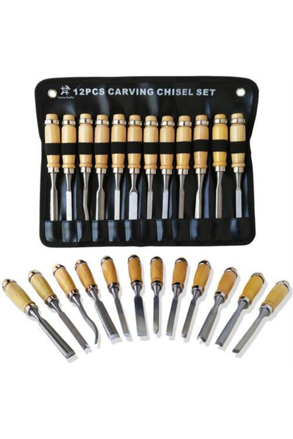 MasterCare Elena 12 Parça Çantalı Ağaç Oyma Ve Kesici Set 6'lı Indirimli Paket