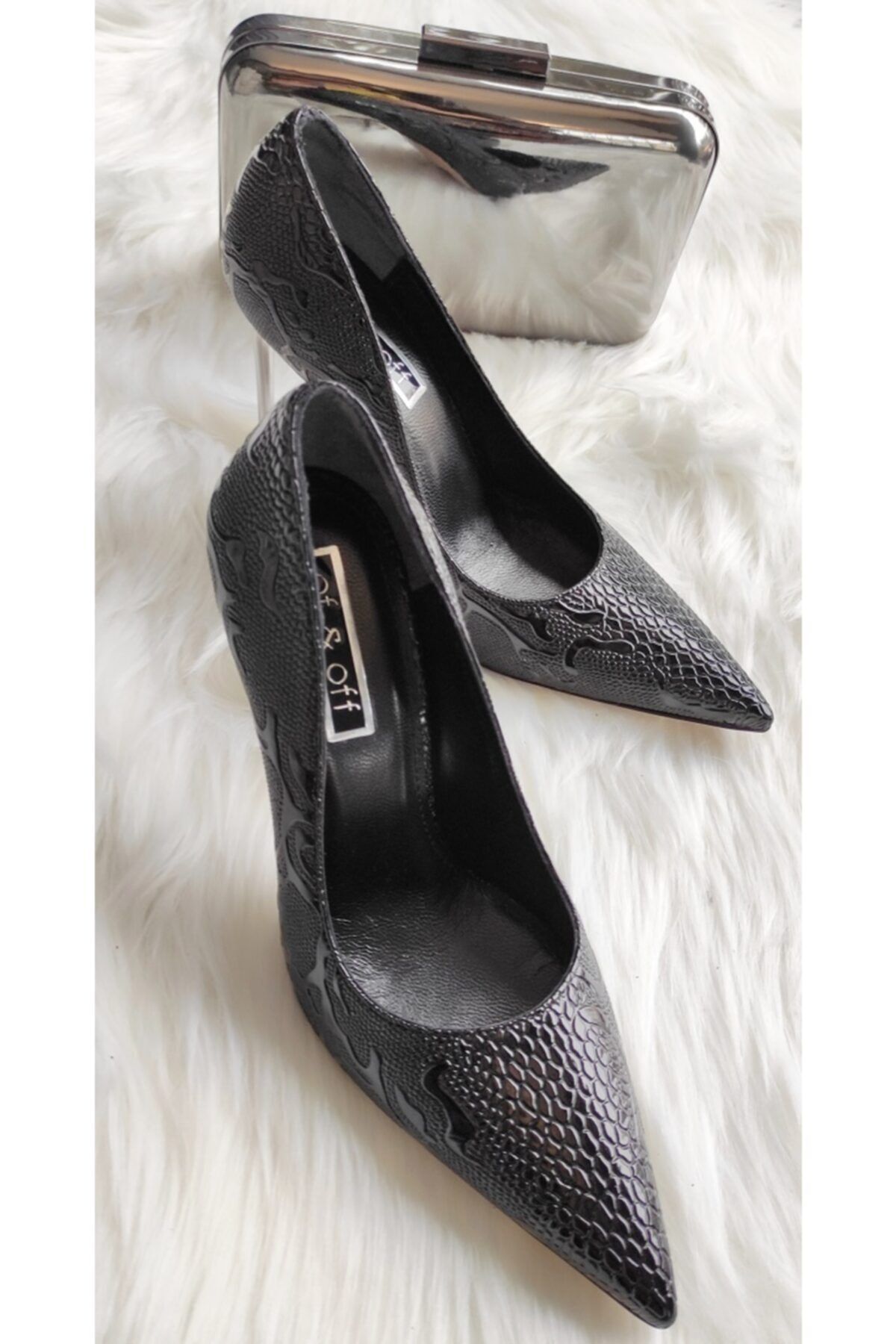 Of&Off Kadın Rugan Stiletto