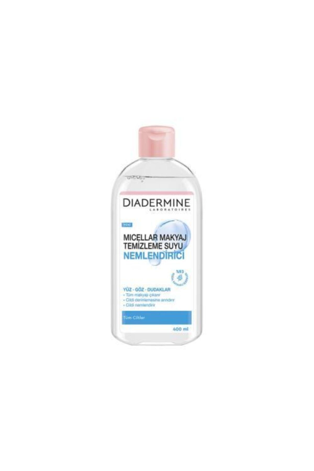 Diadermine Micellar Makyaj Temizleme Suyu Nemlendirici Yüz, Göz, Dudaklar Tüm Ciltler 400ml