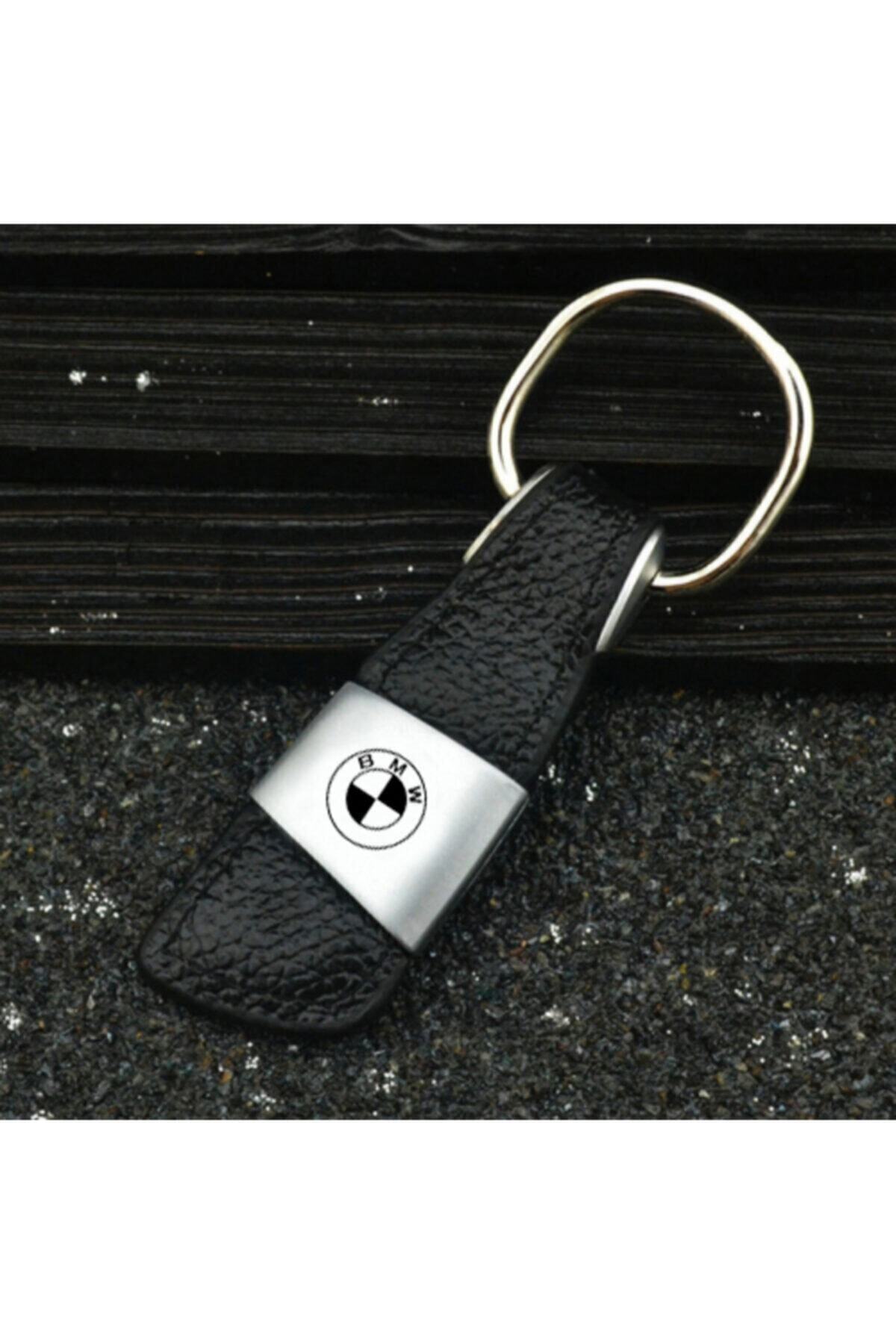 AKINSTORE Bmw Logolu Metal Deri Anahtarlık